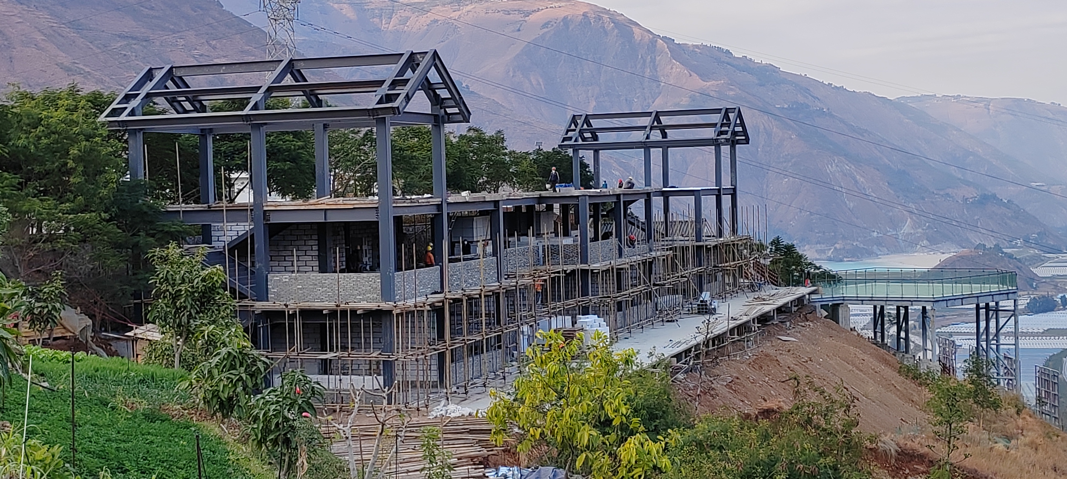 東川區(qū)湯丹鎮(zhèn)灑海村鄉(xiāng)村振興示范點(diǎn)鄉(xiāng)村旅游項(xiàng)目（二期） 特色商業(yè)街區(qū)建設(shè)工程項(xiàng)目2月份進(jìn)度